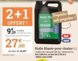 Opal - Huile Filante Pour Chaîne offre à 27,6€ sur Espace emeraude