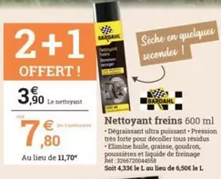 Bardahl - Nettoyant Freins offre à 3,9€ sur Espace emeraude