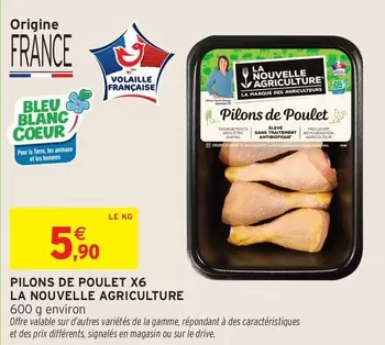 la nouvelle agriculture - pilons de poulet x6