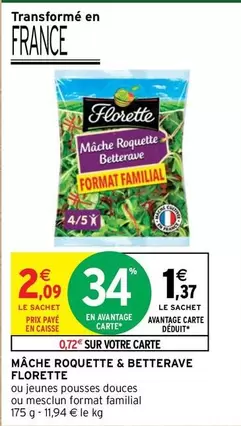 Florette - Mâche Roquette & Betterave