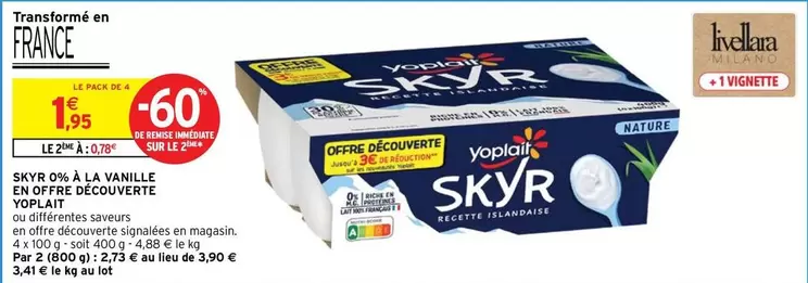 Yoplait - Skyr D'ocle Au Vanille