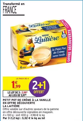 Offre Découverte : Petit Pot De Crème À La Vanille Nestlé