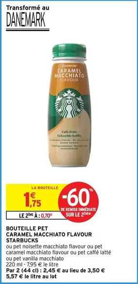 Starbucks Bouteille Pet Caramel Macchiato - Un goût irrésistible en promo!