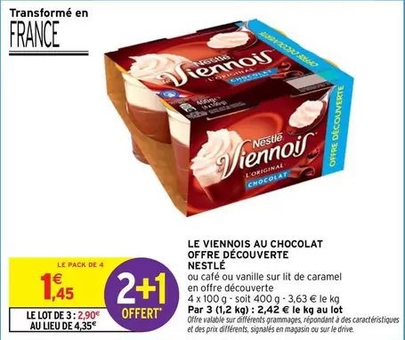 Découvrez le Nouvel Offert : Nestlé - Le Viennois Au Chocolat en Promotion Spéciale!