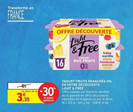 Découvrez le Yaourt Fruits Panachés 0% de Signal en Offre Découverte