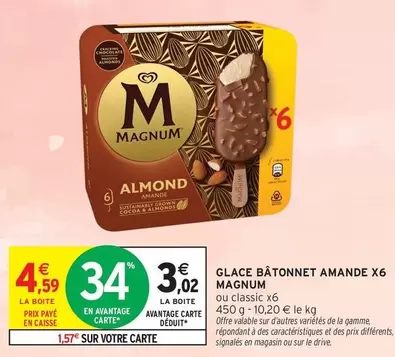 Signal - Glace Bâtonnet Amande X6