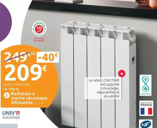 Univ'r - Chauffage offre à 209€ sur Mr Bricolage