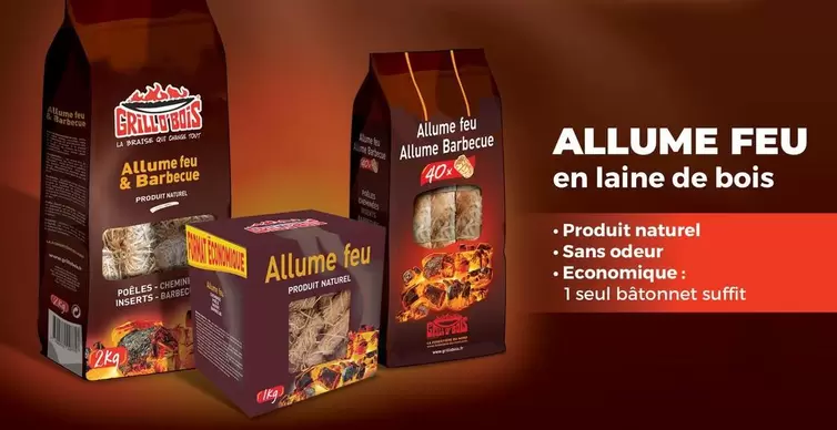 Allume Feu En Laine De Bois offre sur Mr Bricolage