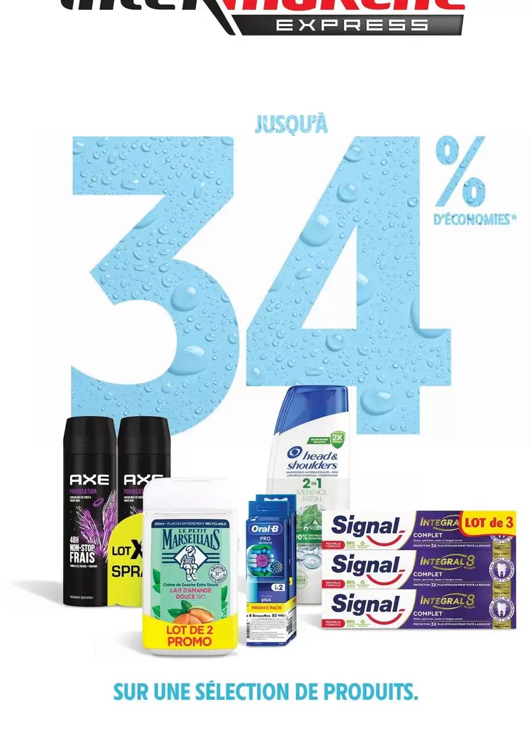 Axe - Sur Une Sélection De Produits offre sur Intermarché Express