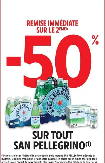 San Pellegrino - Sur Tout offre sur Intermarché Express