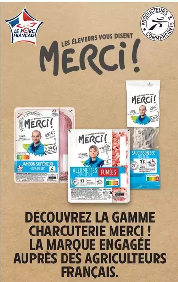 Merci - Decouvrez La Gamme Charcuterie offre sur Intermarché Contact