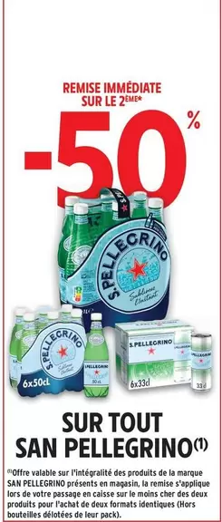 San Pellegrino - Sur Tout offre sur Intermarché Contact