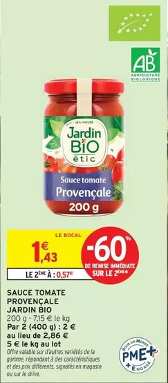 Lea - Sauce Tomate Provençale offre à 1,43€ sur Intermarché