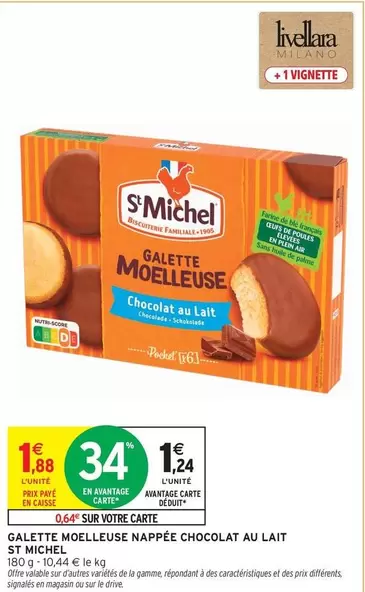 St michel - Galette Mólleuse Nappee Chocolat Au Lait offre à 1,88€ sur Intermarché