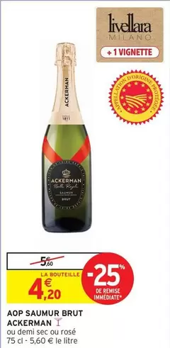 Ackerman - Aop Saumur Brut offre à 4,2€ sur Intermarché