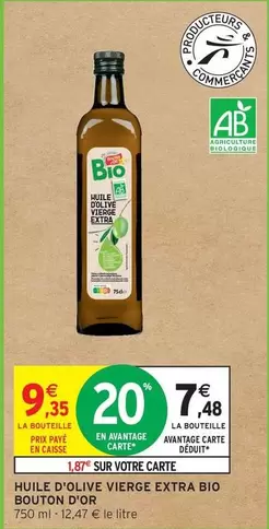 Bouton D'or - Huile D'olive Vierge Extra Bio