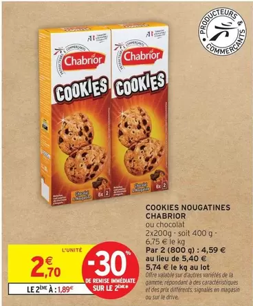 Chabrior - Cookies Nougatines