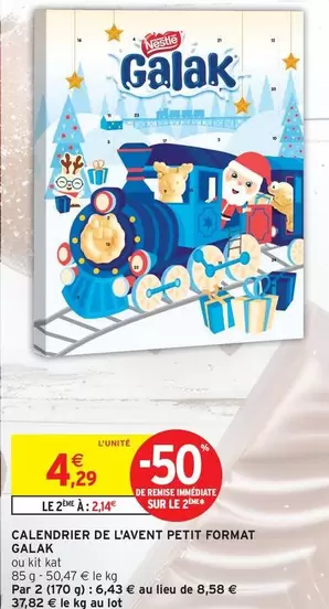 Nestlé - Calendrier De L'avent Petit Format Galak