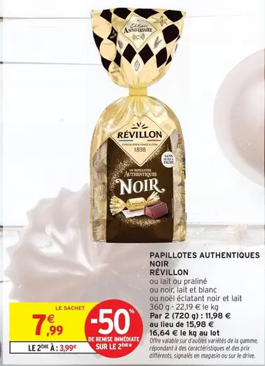 Révillon - Papillotes Authentiques Noir