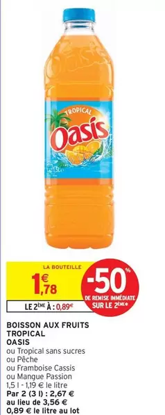 Oasis - Boisson Aux Fruits Tropical