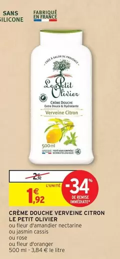 Le Petit Olivier - Crème Douche Verveine Citron