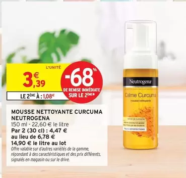 Neutrogena - Mousse Nettoyante Curcuma