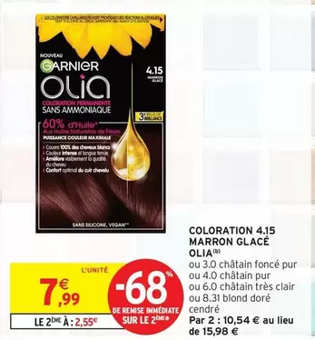 Garnier - Coloration 4.15 Marron Glacé