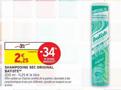 Batiste - Shampooing Sec Original