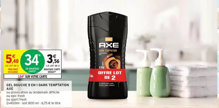 Axe - Gel Douche 5 En 1 Dark Temptation