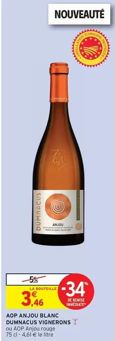 Aop Anjou Blanc Dumnacus Vignerons T