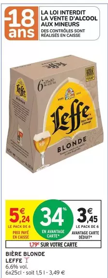 leffe - bière blonde