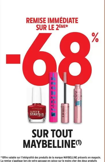 Maybelline - Sur Tout offre sur Intermarché