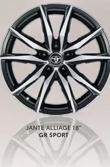 Jante Alliage 18" GR Sport offre sur Toyota