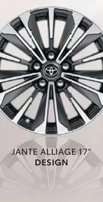 Jante Alliage 17" Design offre sur Toyota