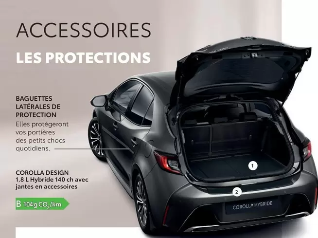 Baguettes Laterales De Protection offre sur Toyota