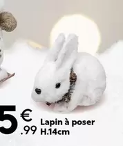 Lapin À Poser H.14cm offre à 5,99€ sur Maxi Bazar