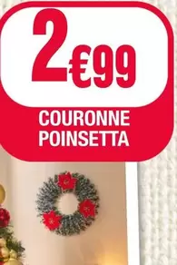 Couronne Poinsettia offre à 2,99€ sur La Foir'Fouille