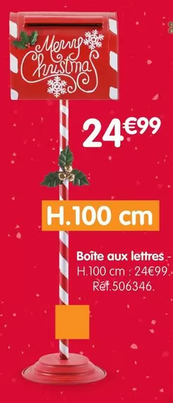 Boite Aux Lettres H.100 Cm offre à 24,99€ sur B&M