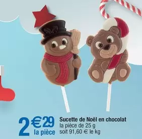 Sucette De Noël En Chocolat offre à 2,29€ sur Migros France