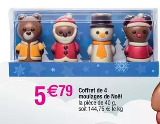 Coffret De 4 Moulages De Noël offre à 5,79€ sur Migros France