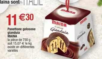 Maina - Panettone Golosone Gianduia offre à 11,3€ sur Migros France