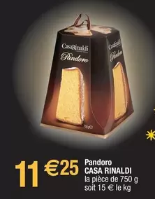 Casa Rinaldi - Pandoro offre à 11,25€ sur Migros France