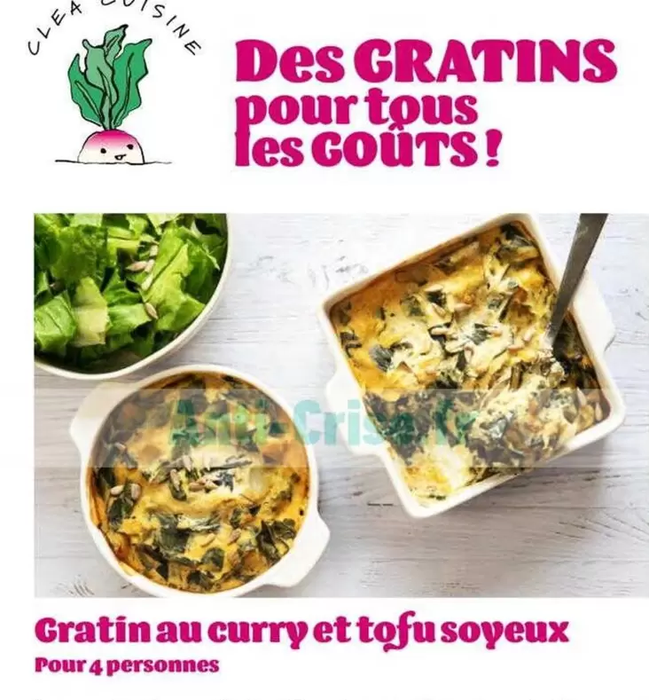 Gratin Au Curry Et Tofu Soyeux offre sur Satoriz