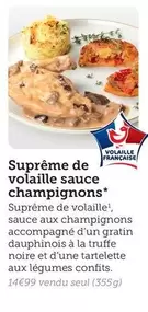 Suprême De Volaille Sauce Champignons offre à 14,99€ sur Flunch