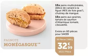 Canard - 15x Pains Multicereales, Délicece De  À La Figue offre à 32,99€ sur Flunch