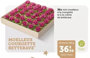 36x Mini Moelleux À La Courgette Et À La Crème Et À Betterave offre à 36,99€ sur Flunch