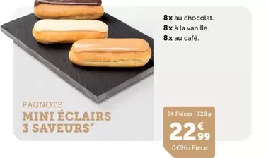 Pagnote Mini Éclairs 3 Saveurs offre à 22,99€ sur Flunch