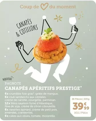 Noviteur - Canapés Apéritifs Prestige offre à 39,99€ sur Flunch