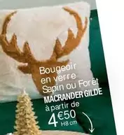 Macrander Gilde - Bougeoir En Verre Sapin Ou Forêt offre à 4,5€ sur Ambiance & Styles