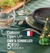 Chef & Sommelier - Gobelet Open Up offre à 5,9€ sur Ambiance & Styles